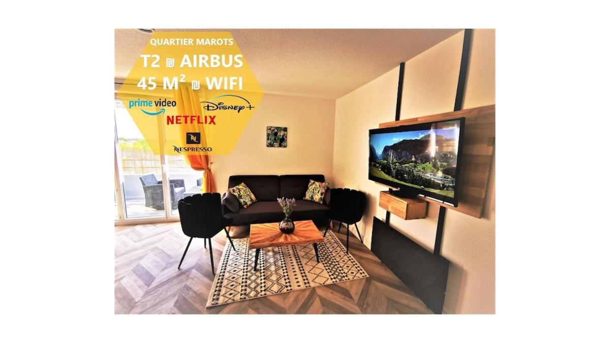 T2 Cosy ₪ Residence Securise ₪ Airbus ₪ Piscine コロミエ エクステリア 写真